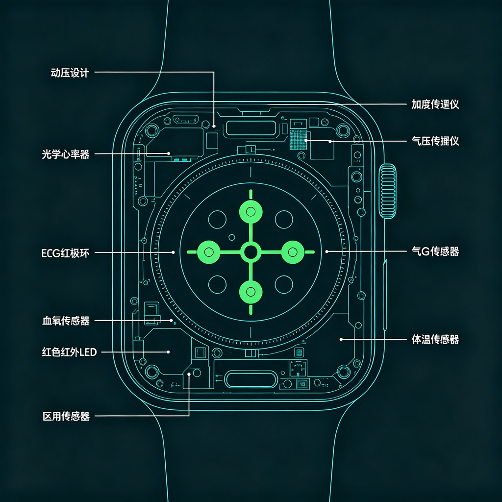 Apple Watch 传感器布局图