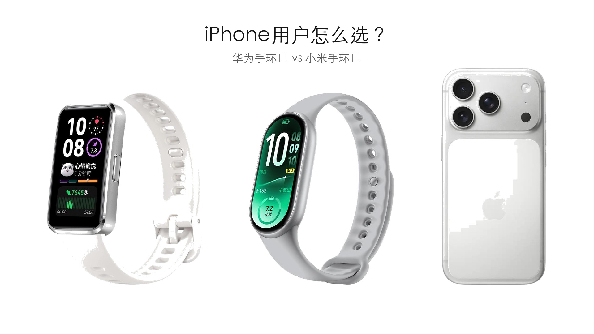 iPhone用户买手环，华为11还是小米11？适配性横评一次说清